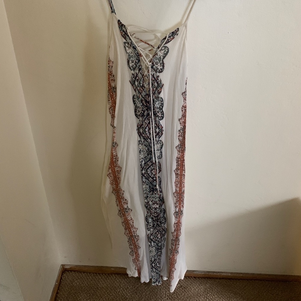 O’Neil strappy tie front Mid length dress